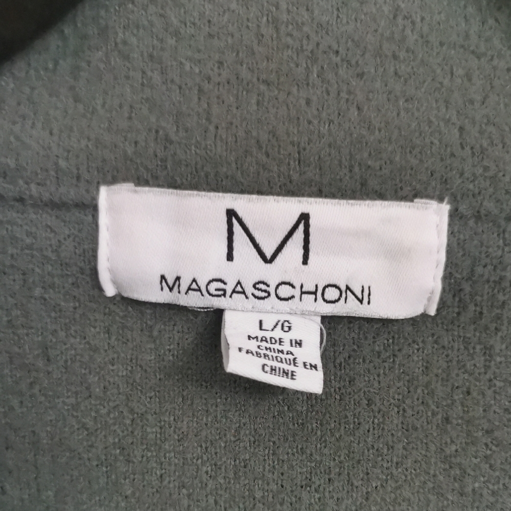 Magaschoni Olive Utility Jacket with Gold Buttons - Picture 2 of 5
